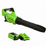 Greenworks 40 V (500 CFM / 120 CFM) Axialgebläse, 2,5 Ah USB-Akku (USB-Hub) und Ladegerät im Lieferumfang enthalten