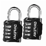 GRIFEMA 2 Pack Zahlenschloss 4 Stellig-Vorhängeschloss Wetterfest Frostsicher,Schloss mit Zahlencode Zinklegierung,Robust,Sicher, Schlösser für Spind, Schuppen, Schule, Fitnessstudio,(2 Stück)1er Pack