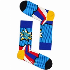 Hochwertige Herrensocken: Happy Socks Super Dad Socken im farbenfrohen Design (Multicolour 630)