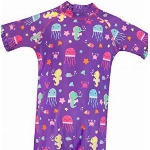 Harry Bear Mädchen Badeanzug Leben im Meer Violett 98