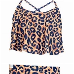 Harry Bear Mädchen Leopardenmuster Badeanzug Braun 152