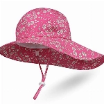 Hat Professor Baby Sonnenhut Einstellbar Atmungsaktiv Sonnenschutz Sommerhut für Kleinkinder Mädchen Jungen Kappe Mütze Nackenschutz mit Breiter Krempe UPF 50+ Unisex Cap Hut(Floweret pink,M)