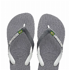Havaianas Brasil Mix Flip Flops Unisex, Grau/Weiß, 39/40 EU