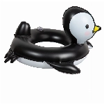 Heless 111 - Schwimmring für Puppen, im Pinguin Pünktchen Design, Größe 35 - 45 cm, für Bade-Spaß im Pool, im See und der Badewanne