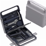 HOTO Werkzeugkoffer 12V Bürstenloser Bohrschrauber Werkzeug Set, Max. 30Nm Akkuschrauber Set, Bohrer Werkzeugsatz, Praktisch Haushaltswerkzeug Set für alltägliche Reparaturen und Wartungen