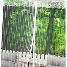 HOWIN Fliegenvorhang Balkontür Magnet, Fliegengitter Terrassentür Ohne Bohren 95x220cm, Moskitonetz Tür, Fliegenschutz Türen, Insektenschutz Balkon Tür, Fly Screen Door Magnetic(Weiß)