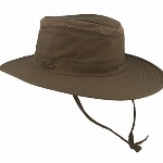 Hut Breiter Safarihut | Buschhut | Sonnenhut – mit UV Schutz 30+ - Atmungsaktiv, leicht & faltbar, mit verstellbarem Kinnband & geheimer Tasche