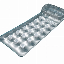 Intex Luftmatratze 18-Pocket Suntanner, Silber, 188 x 71 cm