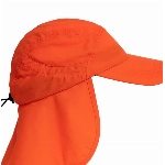 iQ-UV Erwachsene Cap+Neck Kappe Nackenschutz, HiVi orange, 55-61cm