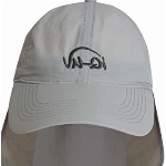 iQ-UV UV Schutz Kappe Nackenschutz recycelt UPF 50+ (Grau)