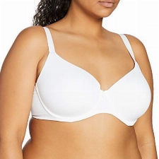 Iris & Lilly Damen BH Mikrofaser volle Abdeckung, Weiß, 80F