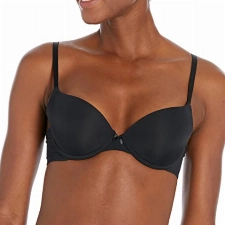 Iris & Lilly Damen Push-up-BH Mikrofaser, Schwarz, 75B