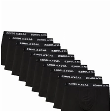JACK & JONES Herren Jacsolid Trunks 10 Packs Boxershorts, Schwarz, XL EU