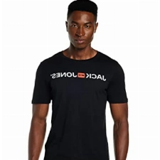 JACK & JONES Herren T-Shirt JJECorp Logo Tee 12137126 Black XL