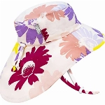 Jan & Jul Sonnenhut für Mädchen mit Besonders Langem Nackenschutz (Gänseblümchen, 6-12 Jahre)