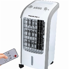 JUNG DUNLOP mobile Klimaanlage ohne Abluftschlauch, mit Fernbedienung, Timer, leiser Ventilator mit Wasserkühlung, Klimagerät Mobil, 80W, Lüftkühler leise