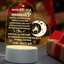 Juratar Geschenke für Männer, Vatertagsgeschenk für Ehemann- LED Lampe Nachtlicht, Ich liebe Dich Hochzeitstag Valentinstag Jahrestag Geschenk für Ihn, Geburtstagsgeschenk für Männer