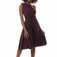 Juvell Infinity-Kleid - Midi-Kleid - Brautjungfernkleid-Hochzeit - Multiway-Wickelkleid - inkl. Bandeau-Top - festliches Cocktailkleid - Abendkleid-Abschlussball - 1100 (40-44, Mauve-Lila)