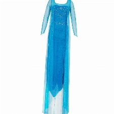 Katara 1768 - Damen Kostüm Prinzessin ELSA Kleid Frozen, Glitzerstoff Fasching Karneval Party, Größe L, Blau