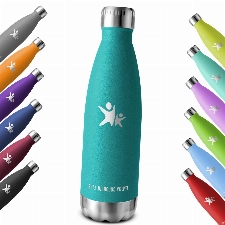 KollyKolla Trinkflasche Edelstahl 750ml, Vakuum Thermosflasche, Wasserflasche Auslaufsicher, BPA-Frei Thermoskanne Kohlensäure Geeignet, für Sport, Schule, Uni, Yoga, Sport, Fahrrad, Camping, Sprudel