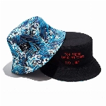 Lanly Fischerhut Sonnenhut Unisex Herren Damen Beideseitig Tragen Safari Hut 100% Baumwolle Faltbar Modern Wanderhut Buschhut Reise (Blau)