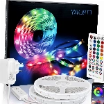 LED Strip 20m RGB LED Streifen Bluetooth Farbwechsel LED Band, Musikrhythmus Synchronisation Perfekt,16 Mio. Farben, 28 Dynamische,4 Musiksynchronisierungsmodi,Einstellbar,Schneidbar, 2 Rollen von 10m