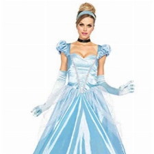 LEG AVENUE Damen Classic Cinderella Kost me, Blau, Small (EUR 36)