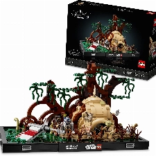 LEGO 75330 Star Wars Jedi Training auf Dagobah – Diorama Set für Erwachsene mit Luke Skywalker, Yoda und R2-D2-Figuren sowie Luke Skywalkers X-Wing, Geschenkidee für Männer, Frauen, Ihn, Sie