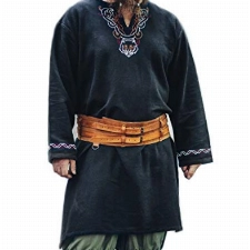 Leonardo Carbone Wikingertunika LARP Freki Schwarz L