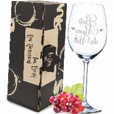 Leonardo Weinglas mit Gravur - Geschenk, ideal als Muttertagsgeschenk - Weißweinglas Rotweinglas als Geburtstagsgeschenk - Farbe: Daily Beste Mama der Welt