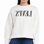 Levi's Damen Graphic Diana Crewneck Sweatshirt White (Weiß) L