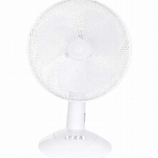 LEX XXL Tischventilator Premium Ventilator Windmaschine Ø30 cm, 3 Geschwindigkeiten, Leistung: 45 Watt Oszillation, 50cm Farbe:Weiß