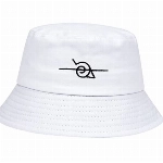 LIBAIJIAA Eimerhut , Fischerhut aus Baumwolle Fischerhut,Unisex Fashion Embroidered Bucket Hat, Faltbarer Fischerhut, for Hiking Camping Travel Fishing(Weiß ), 56-58