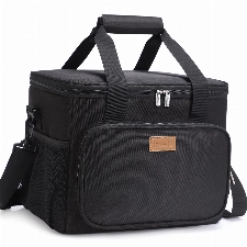 Lifewit Große Mittagstasche 12-Dosen (8.5L) Isolierte Lunchbox Weiche Kühlbox Kühltasche für Erwachsene Männer Frauen, Schwarz