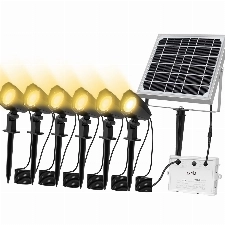 Linke Solarlampen für Außen Solar Strahler 6 Stück Solar Gartenleuchte IP66 Wasserdichte mit Erdspieß, Solarleuchten für außen für Gärten, Solarlampen für Außen Garten Sträucher und Bäume