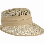 Lipodo Breezy Strohcap Damen - Made in Italy - Strandcap aus Stroh - Angenehme Luftzirkulation - Präzise ausgearbeitetes Flechtwerk - Damencap in Einheitsgröße - Frühling/Sommer Natur-beige One Size