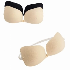 LOCRENS Klebe BHS 2 Pairs,Klebe BH Push Up für perfektes Dekolleté,Unsichtbarer Klebe BH große Brust mit Tunnelzug,für große Brüste A–E Körbchen (as3, Cup_Band, Numeric_80, m, b)