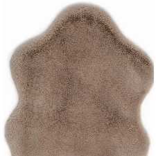 Luxor Living Lammfell Kunstfell Novara Fellimitat in Schaffelloptik Dekofell taupe, 55 x 80 cm