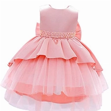 LZH Baby Mädchen Kleid Abendkleider Festzug Geburtstag Spitze Brautkleid Kleinkind