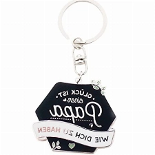 Manahia Schlüsselanhänger Papa | Glück ist einen Papa wie dich zu haben | Geschenk Anhänger für Papa, Vatertag | Weihnachtsgeschenk - Geburtstagsgeschenk - Papa | zukünftiger Vater