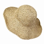MaoXinTek Stroh Sommerhut für Damen mit Groß Sonnen Shade schlaffer Strand Sonnenhut Breite Krempe Faltbar für Reise Urlaub Dekoration 100% Raffia Papier (beige)