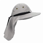 MK MATT KEELY Outdoor Herren Sommer Hals Klappe Sonnenhut Boonie Hut Große Krempe Sonnenschutz Bucket Herren Fischerhut Wanderhut Einheitsgröße,Grau