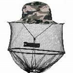 Mogokoyo Moskito Kopfnetz Hut Unisex Sonnenhut Fischerhut Dschungel Koft Schutz Bienenhut für Outdoor Gartenarbeit (Graue Tarnung)