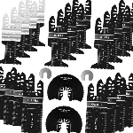 Multitool Sägeblätter LEILUO 24tlg Holz Kunststoff Metall Multifunktionswerkzeug Zubehör Set Verpackt in einer Aufbewahrungstasche für Makita Einhell Dewalt Parkside Ryobi AEG und Mehr