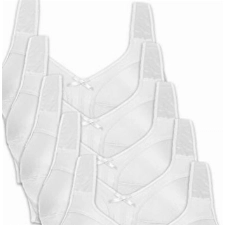 Naturana 5er Pack Entlastungs BH 86136 = 115-B-Weiss