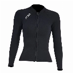 Neoprenanzüge für Damen, 2 mm Neopren Neoprenanzug Top, Lange Ärmel, Thermo Tauchanzüge mit Frontreißverschluss, für Tauchen Surfen Schnorcheln UPF 50+
