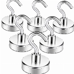 Neosmuk Magnetische Haken, 35kg Cruise Essentials Haken, CNC-gefräste Basis, ideal für Grill, Handtuch, Küche, Türhalter, Schlüssel, Zuhause, Büro, Kühlschränke, Grillen, zum Aufhängen