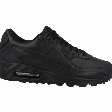 NIKE Herren AIR MAX 90 LTR Sneaker, Black/Black-Black, 43 EU