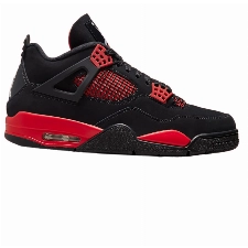 Nike Jordan 4 Retro PSG Paris Saint-Germain CZ5624-100 Herren-Schuhe, schwarz/weiß-rot, 40.5 EU
