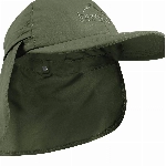 normani Sommer Cap 'Savannah' mit einrollbarem Nackenschutz Farbe Oliv Größe M